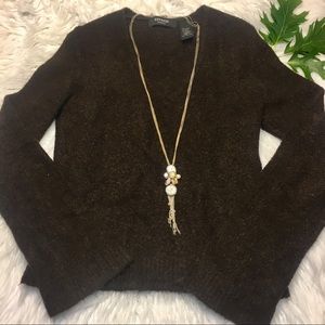 express brown sweater